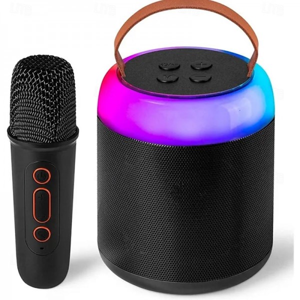 Mini Karaoke Machine with 1 Wireless Microphones for Kids Adults Portable Bluetooth Speaker Toy for Girls and Boys 2 4 5 6 7 8 9 10 12 Year Old Girl Birthday Gift Home Party Ideas Mini Karaoke Machine with 1 Wireless Microphones for Kids Adults Portable Bluetooth Speaker Toy for Girls and Boys 2 4 5 6 7 8 9 10 12 Year Old Girl Birthday Gift Home Party Ideas