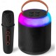 Mini Karaoke Machine with 1 Wireless Microphones for Kids Adults Portable Bluetooth Speaker Toy for Girls and Boys 2 4 5 6 7 8 9 10 12 Year Old Girl Birthday Gift Home Party Ideas Mini Karaoke Machine with 1 Wireless Microphones for Kids Adults Portable Bluetooth Speaker Toy for Girls and Boys 2 4 5 6 7 8 9 10 12 Year Old Girl Birthday Gift Home Party Ideas