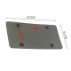 2pcs License Plate Cover Black Reflective Anti Speed Red Light Toll Camera Stopper License Plate Cover Car License Frame Parts 2pcs License Plate Cover Black Reflective Anti Speed Red Light Toll Camera Stopper License Plate Cover Car License Frame Parts