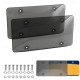 2pcs License Plate Cover Black Reflective Anti Speed Red Light Toll Camera Stopper License Plate Cover Car License Frame Parts 2pcs License Plate Cover Black Reflective Anti Speed Red Light Toll Camera Stopper License Plate Cover Car License Frame Parts
