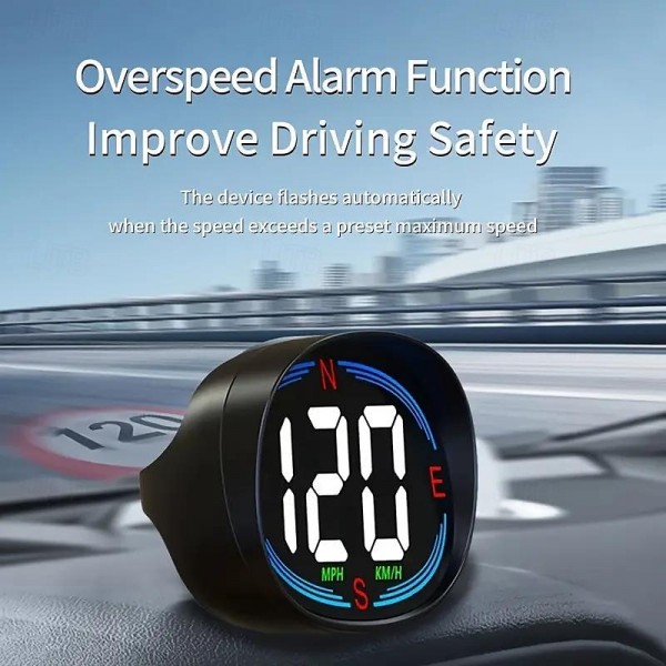 Advanced Universal HUD Head-up Display - Real-time Speedometer with Over-speed Alerts Auto Brightness & Compass - Effortless Plug & Play for All Cars Advanced Universal HUD Head-up Display - Real-time Speedometer with Over-speed Alerts Auto Brightness & Compass - Effortless Plug & Play for All Cars