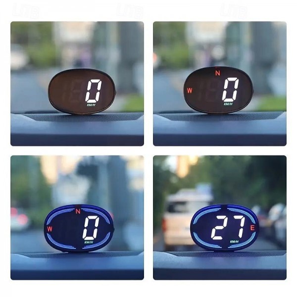 Advanced Universal HUD Head-up Display - Real-time Speedometer with Over-speed Alerts Auto Brightness & Compass - Effortless Plug & Play for All Cars Advanced Universal HUD Head-up Display - Real-time Speedometer with Over-speed Alerts Auto Brightness & Compass - Effortless Plug & Play for All Cars