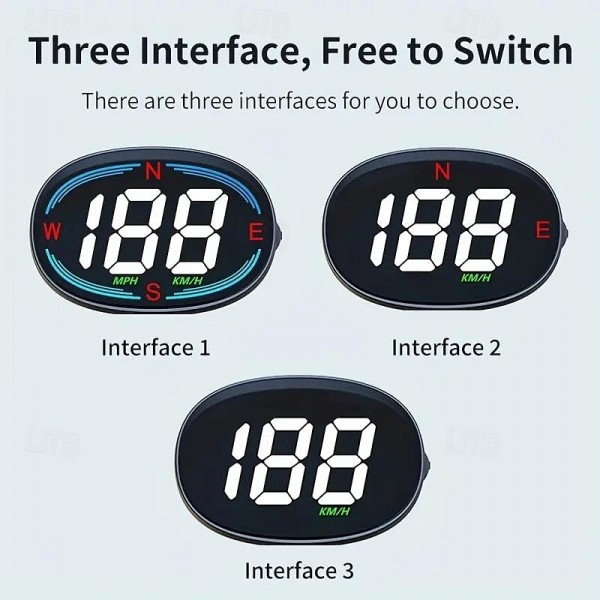 Advanced Universal HUD Head-up Display - Real-time Speedometer with Over-speed Alerts Auto Brightness & Compass - Effortless Plug & Play for All Cars Advanced Universal HUD Head-up Display - Real-time Speedometer with Over-speed Alerts Auto Brightness & Compass - Effortless Plug & Play for All Cars