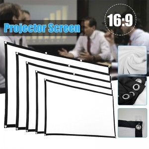 Projection Screen 16:9  HD Folding Screen Portable Home Outdoor KTV Office 3d Projection Screen for Home Theater (150&quot;/120&quot;/84&quot;/72&quot;/60&quot;)