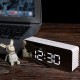 LED Light Mirror Alarm Clock with Dimmer Nap Temperature Function for Office Bedroom Travel Digital Clock Home Decor LED Light Mirror Alarm Clock with Dimmer Nap Temperature Function for Office Bedroom Travel Digital Clock Home Decor