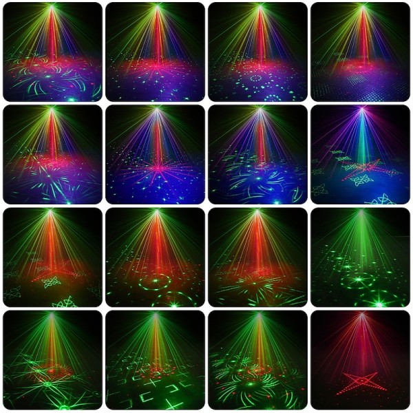 DJ Disco Stage Party Lights Laser Strobe Lights LED Sound Activated 60 Patterns RGB Flash Projector with Remote Control for Christmas Halloween Pub KTV Bar Dance Gift Birthday Christmas Gift DJ Disco Stage Party Lights Laser Strobe Lights LED Sound Activated 60 Patterns RGB Flash Projector with Remote Control for Christmas Halloween Pub KTV Bar Dance Gift Birthday Christmas Gift