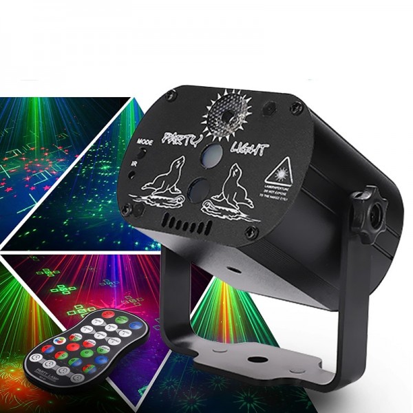 DJ Disco Stage Party Lights Laser Strobe Lights LED Sound Activated 60 Patterns RGB Flash Projector with Remote Control for Christmas Halloween Pub KTV Bar Dance Gift Birthday Christmas Gift DJ Disco Stage Party Lights Laser Strobe Lights LED Sound Activated 60 Patterns RGB Flash Projector with Remote Control for Christmas Halloween Pub KTV Bar Dance Gift Birthday Christmas Gift