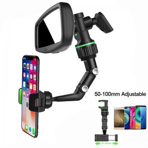 Rearview Mirror Phone Holder Universal 360 Degrees Rotating Car Phone Holder Car Rearview Mirror Mount Phone and GPS Holder for 47mm-71mm Wide Mobile Phones Use for Home Table Kitchen etc 1PCS Rearview Mirror Phone Holder Universal 360 Degrees Rotating Car Phone Holder Car Rearview Mirror Mount Phone and GPS Holder for 47mm-71mm Wide Mobile Phones Use for Home Table Kitchen etc 1PCS