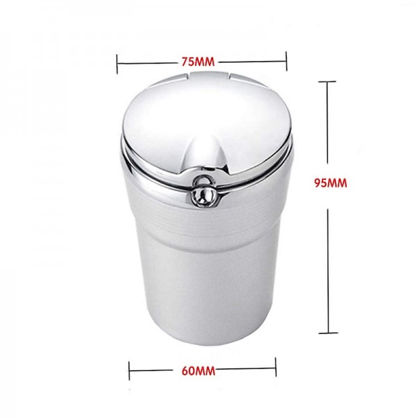 Car Ashtray Portable Detachable Stainless Auto Vehicle Cigarette Ashtray Ash with Blue LED Light Indicator Smokeless for Car Cup Holder Home Office Car Interior Accessories 1PCS Car Ashtray Portable Detachable Stainless Auto Vehicle Cigarette Ashtray Ash with Blue LED Light Indicator Smokeless for Car Cup Holder Home Office Car Interior Accessories 1PCS
