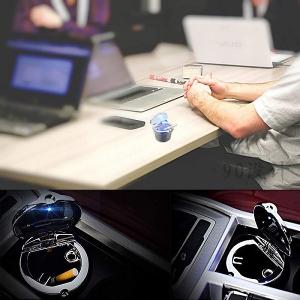 Car Ashtray Portable Detachable Stainless Auto Vehicle Cigarette Ashtray Ash with Blue LED Light Indicator Smokeless for Car Cup Holder Home Office Car Interior Accessories 1PCS Car Ashtray Portable Detachable Stainless Auto Vehicle Cigarette Ashtray Ash with Blue LED Light Indicator Smokeless for Car Cup Holder Home Office Car Interior Accessories 1PCS