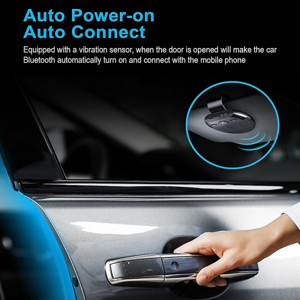 Bluetooth Car Kit Handsfree Bluetooth 5.0 Speakerphone Wireless MP3 Music Player with Microphone Auto Power On / Connect Bluetooth Car Kit Handsfree Bluetooth 5.0 Speakerphone Wireless MP3 Music Player with Microphone Auto Power On / Connect