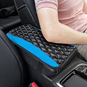 Auto Center Console Cover Pad Universal Fit for Nissan and Ford Fusion SUV/Truck/Car Waterproof Car Armrest Seat Box Cover Leather Auto Armrest Cover