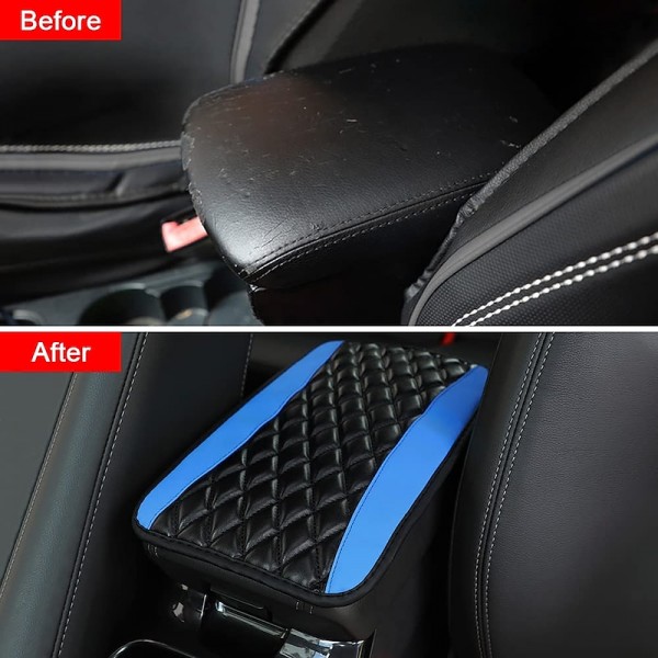 Auto Center Console Cover Pad Universal Fit for Nissan and Ford Fusion SUV/Truck/Car Waterproof Car Armrest Seat Box Cover Leather Auto Armrest Cover Auto Center Console Cover Pad Universal Fit for Nissan and Ford Fusion SUV/Truck/Car Waterproof Car Armrest Seat Box Cover Leather Auto Armrest Cover