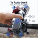 Joyroom Motorcycle Phone Mount, [1s Auto Lock][100mph Military Anti-Shake] Bike Phone Holder for Bicycle, [10s Quick Install] Handlebar Phone Mount, Compatible with iPhone, Samsung, All Cell Phone