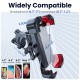 Joyroom Motorcycle Phone Mount, [1s Auto Lock][100mph Military Anti-Shake] Bike Phone Holder for Bicycle, [10s Quick Install] Handlebar Phone Mount, Compatible with iPhone, Samsung, All Cell Phone
