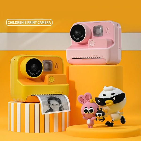 Kids Instant Print Camera Thermal Printing Camera 1080P HD Digital Camera With 3 Rolls Print Paper Video Photo for Children Toys Boy Girls Christmas Gift Kids Instant Print Camera Thermal Printing Camera 1080P HD Digital Camera With 3 Rolls Print Paper Video Photo for Children Toys Boy Girls Christmas Gift