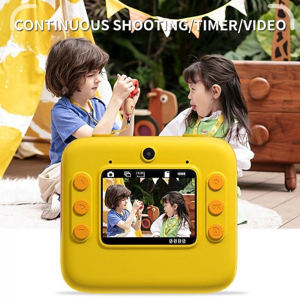 Kids Instant Print Camera Thermal Printing Camera 1080P HD Digital Camera With 3 Rolls Print Paper Video Photo for Children Toys Boy Girls Christmas Gift Kids Instant Print Camera Thermal Printing Camera 1080P HD Digital Camera With 3 Rolls Print Paper Video Photo for Children Toys Boy Girls Christmas Gift