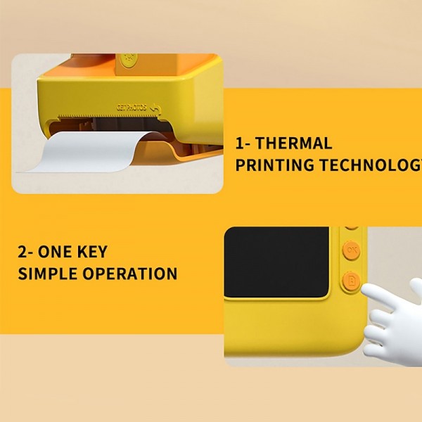 Kids Instant Print Camera Thermal Printing Camera 1080P HD Digital Camera With 3 Rolls Print Paper Video Photo for Children Toys Boy Girls Christmas Gift Kids Instant Print Camera Thermal Printing Camera 1080P HD Digital Camera With 3 Rolls Print Paper Video Photo for Children Toys Boy Girls Christmas Gift
