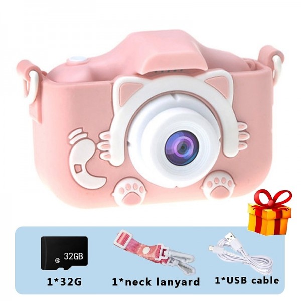 Mini Camera Kids Digital Camera Cat Toy HD Camera for Kids Educational Toy Children's Camera Toys Camera For Boy Girl Best Gift Mini Camera Kids Digital Camera Cat Toy HD Camera for Kids Educational Toy Children's Camera Toys Camera For Boy Girl Best Gift