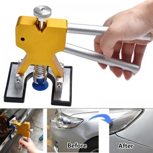 Car Paintless Body Dent Repair Tools Dent Repair Kit Car Dent Puller Tabs Removal Body Damage Fix Tool With Mats Minor Suction Cup Dent Puller