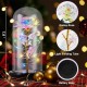 Artificial Flowers Rose eternal rose in glass LED Dome Decor Valentines Day Gifts for Women Girlfriend Wife Mothers Day Wedding Artificial Flowers Rose eternal rose in glass LED Dome Decor Valentines Day Gifts for Women Girlfriend Wife Mothers Day Wedding