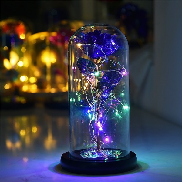 Artificial Flowers Rose eternal rose in glass LED Dome Decor Valentines Day Gifts for Women Girlfriend Wife Mothers Day Wedding Artificial Flowers Rose eternal rose in glass LED Dome Decor Valentines Day Gifts for Women Girlfriend Wife Mothers Day Wedding