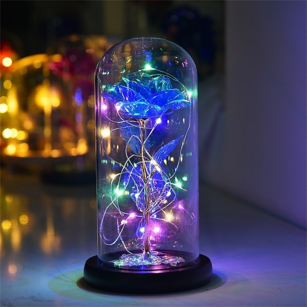 Artificial Flowers Rose eternal rose in glass LED Dome Decor Valentines Day Gifts for Women Girlfriend Wife Mothers Day Wedding Artificial Flowers Rose eternal rose in glass LED Dome Decor Valentines Day Gifts for Women Girlfriend Wife Mothers Day Wedding