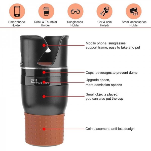 Car Multifunction Cup Holder Adjustable Cup Stand Eyeglasses Phone Organizer Drinking Bottle Holder Bracket Car Styling Accessories Car Multifunction Cup Holder Adjustable Cup Stand Eyeglasses Phone Organizer Drinking Bottle Holder Bracket Car Styling Accessories