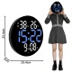 LED Digital Wall Clock Large Screen Silent Temperature Date Day Display Timing Electronic Clock Calendar Mounted Alarm Dining Room Decor with Remote LED Digital Wall Clock Large Screen Silent Temperature Date Day Display Timing Electronic Clock Calendar Mounted Alarm Dining Room Decor with Remote