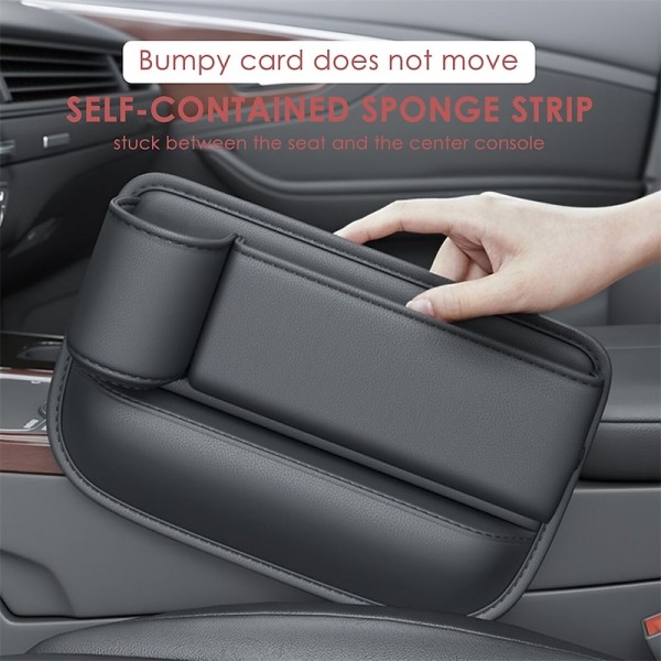 Multifunction Seat Gap Storage Bag For Car Seat Gap Filler With Phone Cup Holder PU Leather Car Interior Crevice Organizers Box Multifunction Seat Gap Storage Bag For Car Seat Gap Filler With Phone Cup Holder PU Leather Car Interior Crevice Organizers Box