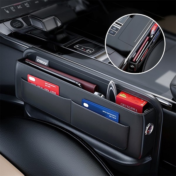 Car Seat Gap Filler Organizer PU Leather Car Auto Console Side Car Seat Crevice Storage Box Slit Gap Filler with Bottle Holder Car Seat Gap Filler Organizer PU Leather Car Auto Console Side Car Seat Crevice Storage Box Slit Gap Filler with Bottle Holder