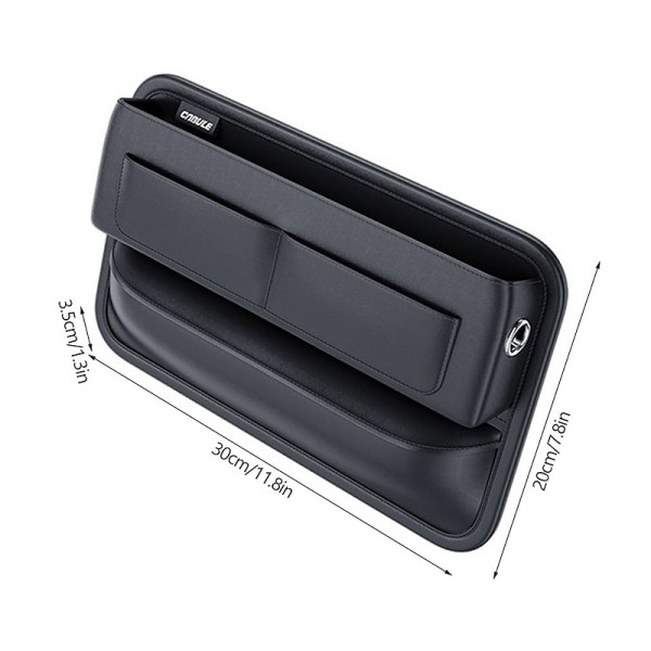 Car Seat Gap Filler Organizer PU Leather Car Auto Console Side Car Seat Crevice Storage Box Slit Gap Filler with Bottle Holder Car Seat Gap Filler Organizer PU Leather Car Auto Console Side Car Seat Crevice Storage Box Slit Gap Filler with Bottle Holder