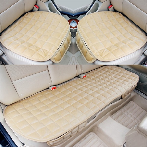 Plush Plaid Thicken Warm Car Seat Cushion Pad Car Seat Protector Car Front Rear Seat Covers For Car SUV Truck Car Accessories Plush Plaid Thicken Warm Car Seat Cushion Pad Car Seat Protector Car Front Rear Seat Covers For Car SUV Truck Car Accessories