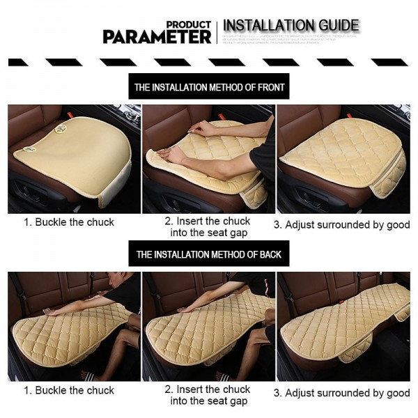 Plush Plaid Thicken Warm Car Seat Cushion Pad Car Seat Protector Car Front Rear Seat Covers For Car SUV Truck Car Accessories Plush Plaid Thicken Warm Car Seat Cushion Pad Car Seat Protector Car Front Rear Seat Covers For Car SUV Truck Car Accessories