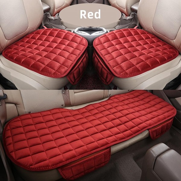 Plush Plaid Thicken Warm Car Seat Cushion Pad Car Seat Protector Car Front Rear Seat Covers For Car SUV Truck Car Accessories Plush Plaid Thicken Warm Car Seat Cushion Pad Car Seat Protector Car Front Rear Seat Covers For Car SUV Truck Car Accessories
