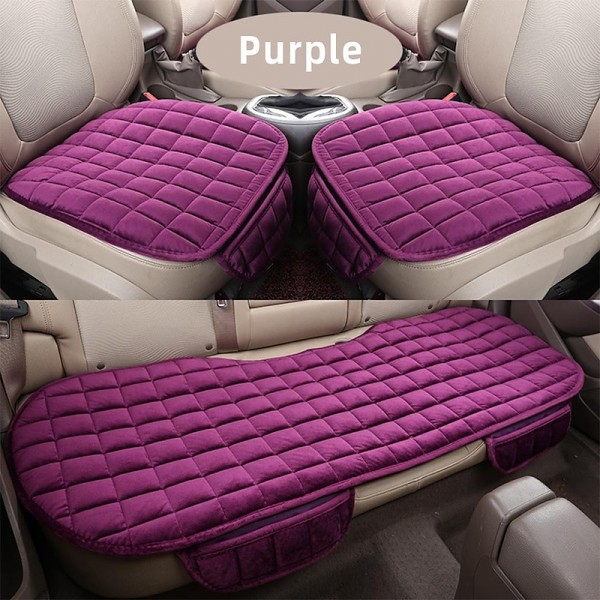 Plush Plaid Thicken Warm Car Seat Cushion Pad Car Seat Protector Car Front Rear Seat Covers For Car SUV Truck Car Accessories Plush Plaid Thicken Warm Car Seat Cushion Pad Car Seat Protector Car Front Rear Seat Covers For Car SUV Truck Car Accessories