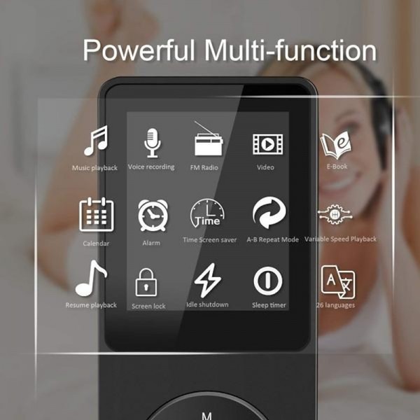 LCD Screen Digital MP3/MP4 Music Video Player with Earphone Support 32GB Memory TF Card FM Radio Video Recording E-book Function LCD Screen Digital MP3/MP4 Music Video Player with Earphone Support 32GB Memory TF Card FM Radio Video Recording E-book Function