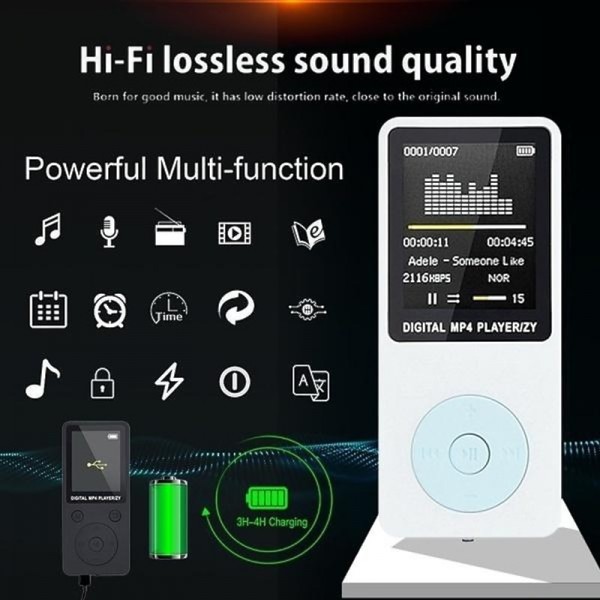 LCD Screen Digital MP3/MP4 Music Video Player with Earphone Support 32GB Memory TF Card FM Radio Video Recording E-book Function LCD Screen Digital MP3/MP4 Music Video Player with Earphone Support 32GB Memory TF Card FM Radio Video Recording E-book Function
