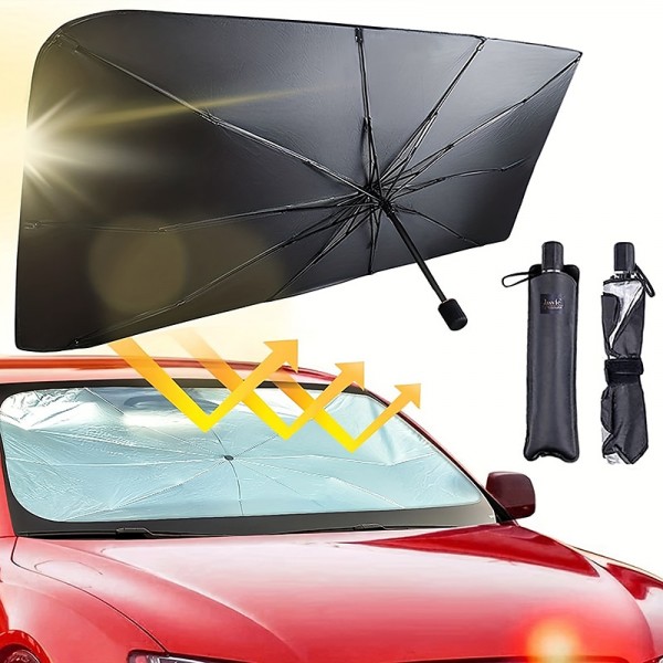 Car Foldable Windshield Umbrellas Interior Sun Shade Umbrella Front Window UV Protection Sunshade Cover Car Accessories Car Foldable Windshield Umbrellas Interior Sun Shade Umbrella Front Window UV Protection Sunshade Cover Car Accessories