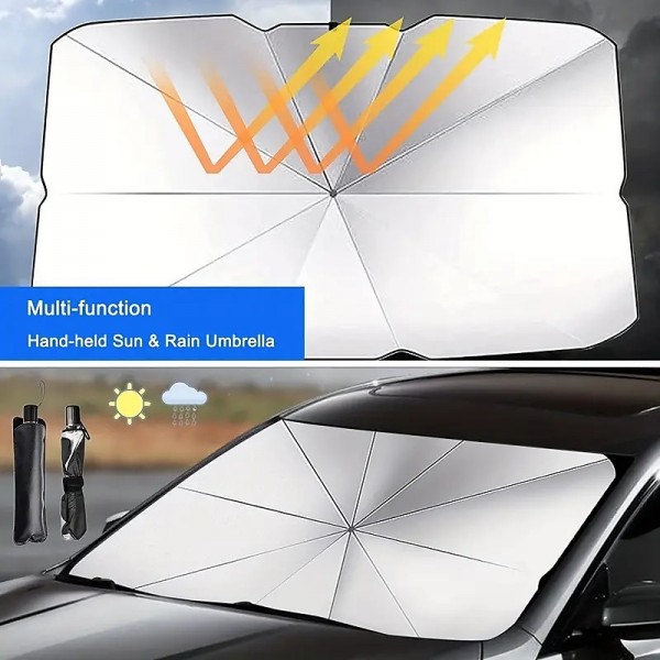 Car Foldable Windshield Umbrellas Interior Sun Shade Umbrella Front Window UV Protection Sunshade Cover Car Accessories Car Foldable Windshield Umbrellas Interior Sun Shade Umbrella Front Window UV Protection Sunshade Cover Car Accessories