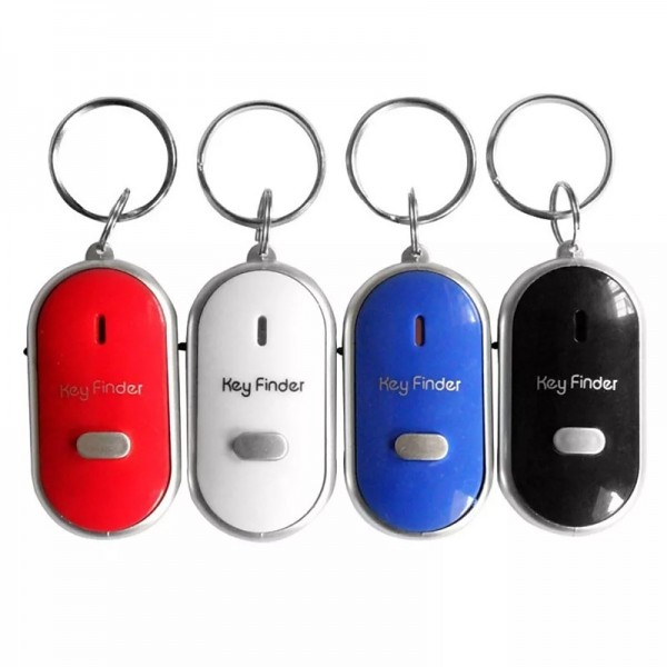 LED Whistle Key Finder Flashing Beeping Sound Control Alarm Anti-Lost Key Locator Finder Tracker with Key Ring LED Whistle Key Finder Flashing Beeping Sound Control Alarm Anti-Lost Key Locator Finder Tracker with Key Ring