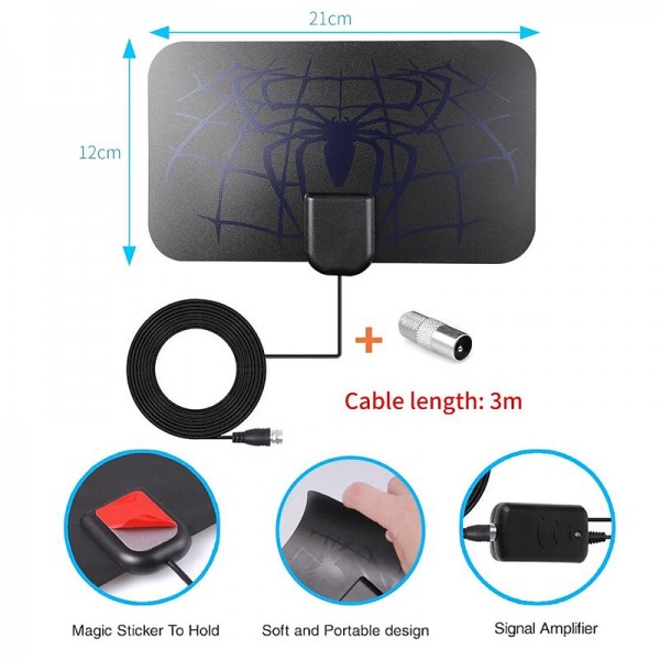 8K 4K Digital TV Antenna For Global TV Receiver DVB T2 Signal Amplifier Booster For Smart tv RV outdoor Car antenna Free Channel 8K 4K Digital TV Antenna For Global TV Receiver DVB T2 Signal Amplifier Booster For Smart tv RV outdoor Car antenna Free Channel