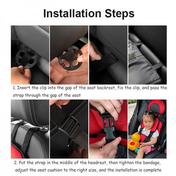 Child Safety Seat Mat for 6 Months To 12 Years Old Breathable Chairs Mats Baby Car Seat Cushion Adjustable Stroller Seat Pad Child Safety Seat Mat for 6 Months To 12 Years Old Breathable Chairs Mats Baby Car Seat Cushion Adjustable Stroller Seat Pad