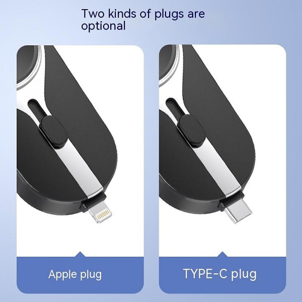 2000mAh Portable Keychain Charger Type-C Ultra-Compact Mini Battery Pack Fast Charging Backup Power Bank For Iphone Xiaomi 2000mAh Portable Keychain Charger Type-C Ultra-Compact Mini Battery Pack Fast Charging Backup Power Bank For Iphone Xiaomi