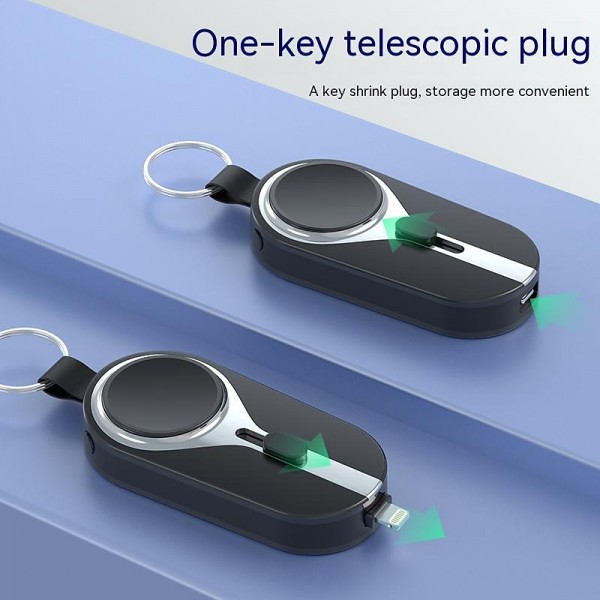 2000mAh Portable Keychain Charger Type-C Ultra-Compact Mini Battery Pack Fast Charging Backup Power Bank For Iphone Xiaomi 2000mAh Portable Keychain Charger Type-C Ultra-Compact Mini Battery Pack Fast Charging Backup Power Bank For Iphone Xiaomi