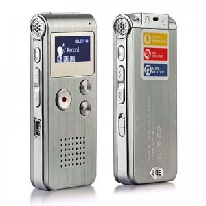New Portable Rechargeable 8GB Digital Audio Voice Recorder Dictaphone MP3 Player