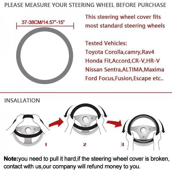Plush Anti-Slip Car Steering Wheel Cover - Universal 15 Inch Protector for Comfortable Driving - Little Monster Design Accessory Plush Anti-Slip Car Steering Wheel Cover - Universal 15 Inch Protector for Comfortable Driving - Little Monster Design Accessory