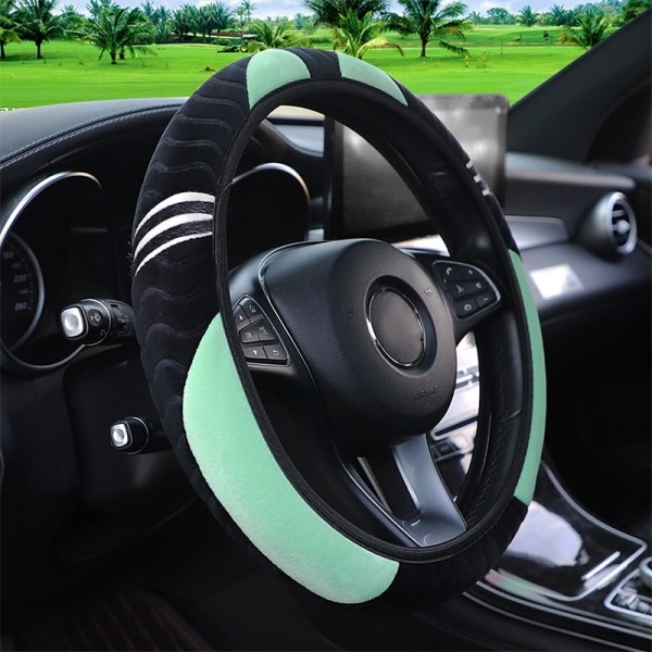 Plush Anti-Slip Car Steering Wheel Cover - Universal 15 Inch Protector for Comfortable Driving - Little Monster Design Accessory Plush Anti-Slip Car Steering Wheel Cover - Universal 15 Inch Protector for Comfortable Driving - Little Monster Design Accessory