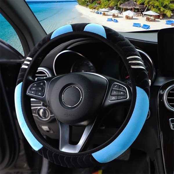 Plush Anti-Slip Car Steering Wheel Cover - Universal 15 Inch Protector for Comfortable Driving - Little Monster Design Accessory Plush Anti-Slip Car Steering Wheel Cover - Universal 15 Inch Protector for Comfortable Driving - Little Monster Design Accessory