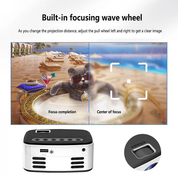 Newest Mini Projector Black White HD 1080P Portable Outdoor Home Theater Projector For Smartphone Tablet Laptop TV Stick Newest Mini Projector Black White HD 1080P Portable Outdoor Home Theater Projector For Smartphone Tablet Laptop TV Stick
